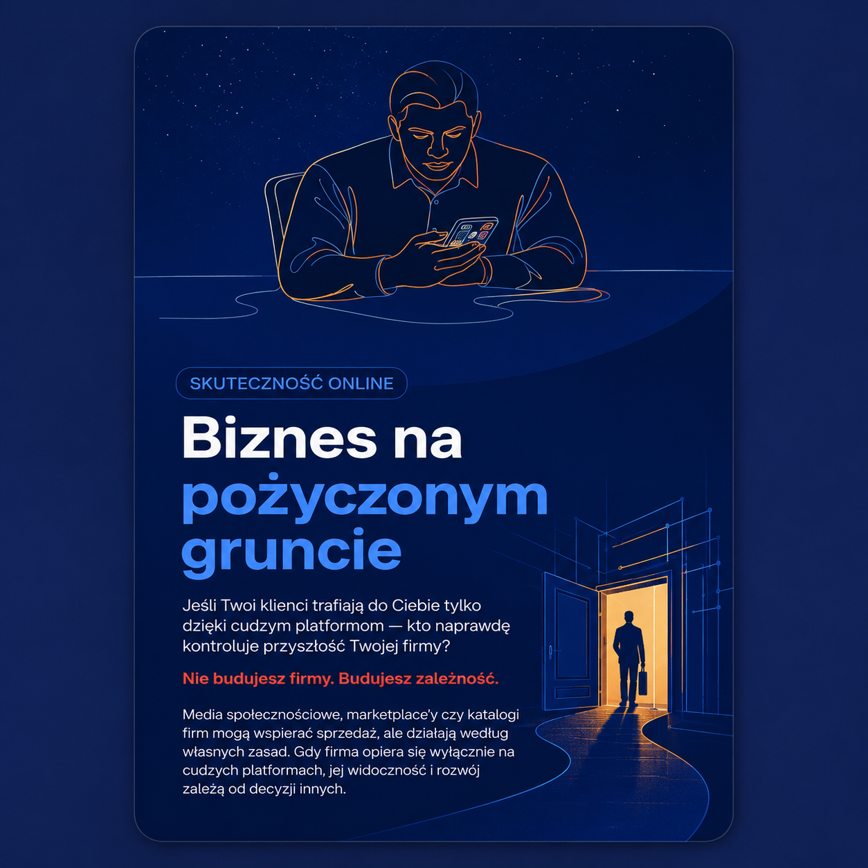 Okładka e-booka „Biznes na pożyczonym gruncie”